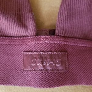 SKIMS Cotton Plunge Bralette NWT- sold out limited color!